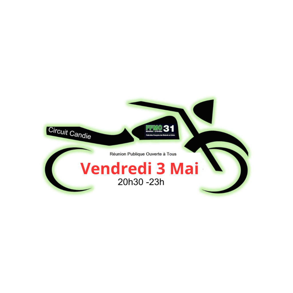 Affiche réunion 3 mai 2024 au circuit candie