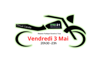 Affiche réunion 3 mai 2024 au circuit candie