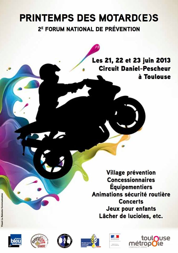 affiche Printemps  des Motard(e)s 2013